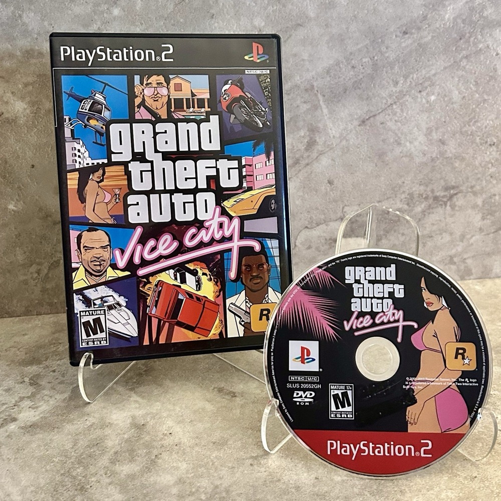 Grand Theft Auto Vice City PlayStation 2 PS2 Disc And Case No Manual